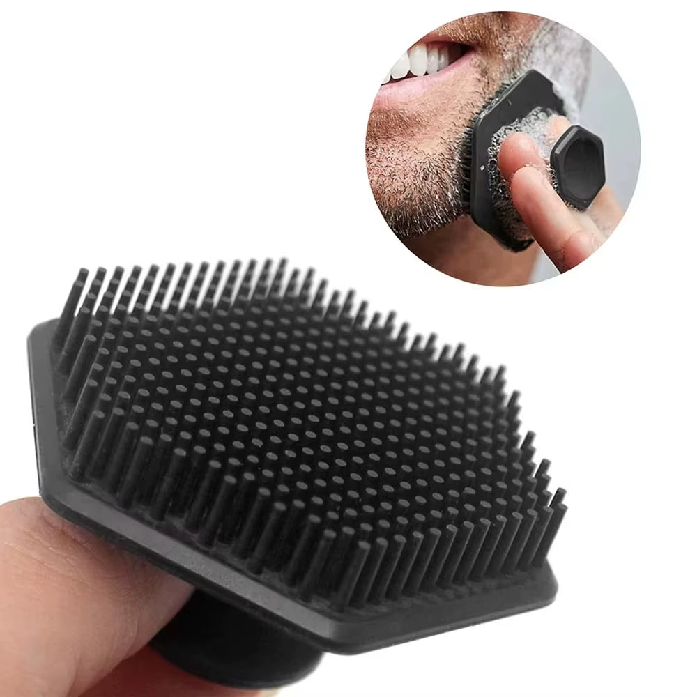 Silicone Facial Cleaning Brush Scrubber Silicone Miniature Face Deep Clean Shave Massage Face Scrub Brush Face Cleaner for Men